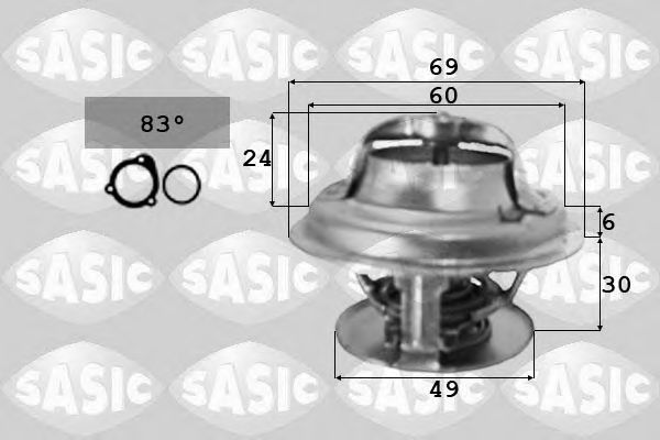 3371341 SASIC Cooling System Thermostat, coolant