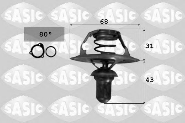 3381721 SASIC Cooling System Thermostat, coolant