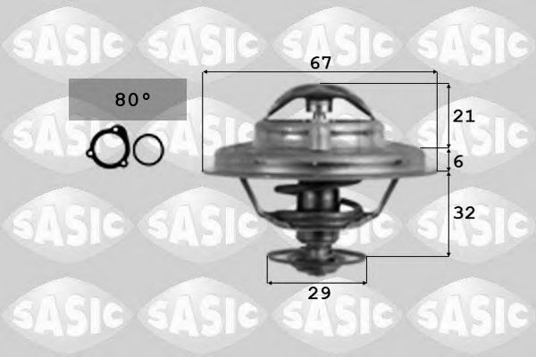 9000087 SASIC Cooling System Thermostat, coolant
