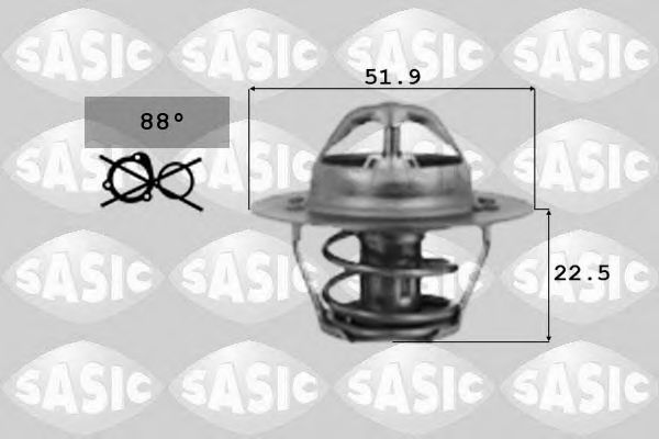 9000124 SASIC Cooling System Thermostat, coolant