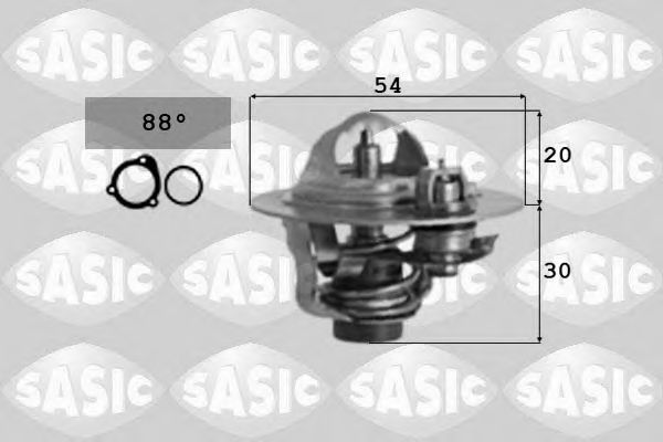 9000298 SASIC Thermostat, coolant