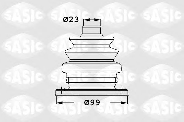 1906042 SASIC Brake System Brake Shoe Set