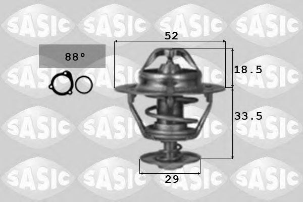 3306064 SASIC Cooling System Thermostat, coolant