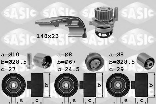 3906057 SASIC Water Pump & Timing Belt Kit