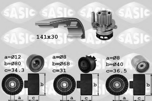 3906067 SASIC Water Pump & Timing Belt Kit