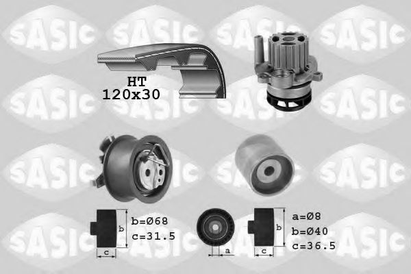 3906083 SASIC Water Pump & Timing Belt Kit