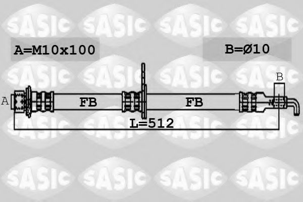 6606052 SASIC Bremsanlage Bremsschlauch