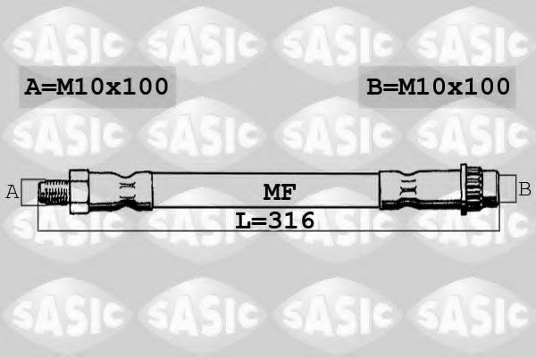 SBH0147 SASIC Bremsanlage Bremsschlauch