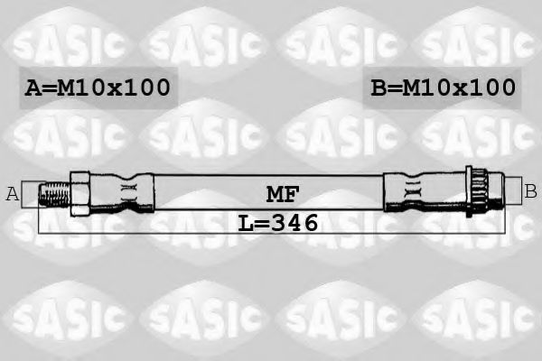 SBH4080 SASIC Brake System Brake Hose