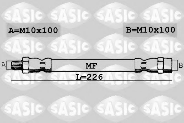 SBH6279 SASIC Brake System Brake Hose