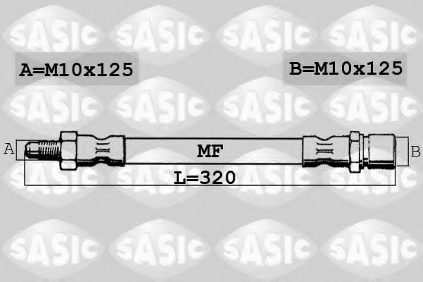 SBH6284 SASIC Brake System Brake Hose