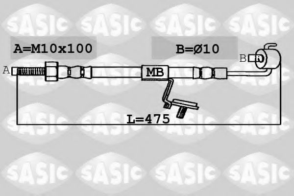 SBH6320 SASIC Brake System Brake Hose