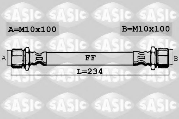 SBH6366 SASIC Bremsanlage Bremsschlauch