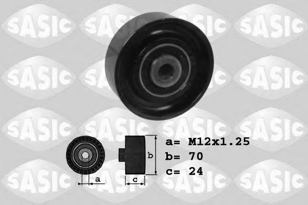 1620033 SASIC Belt Drive Deflection/Guide Pulley, v-ribbed belt