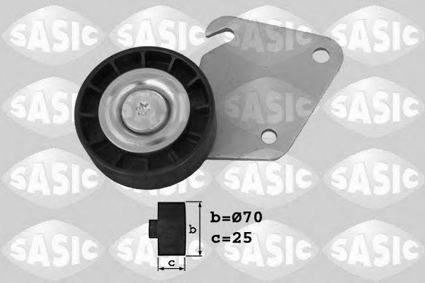 1620048 SASIC Belt Drive Deflection/Guide Pulley, v-ribbed belt