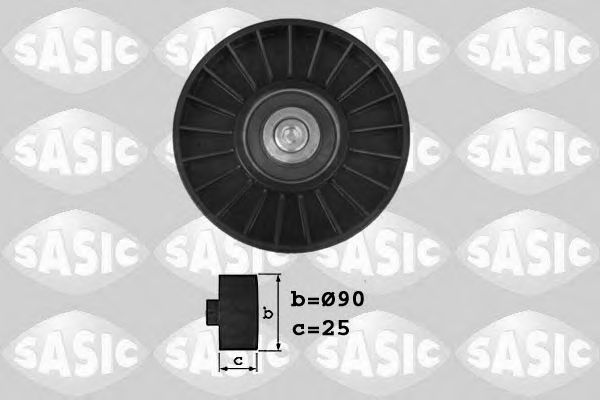 1620049 SASIC Deflection/Guide Pulley, v-ribbed belt