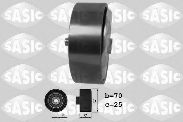 1620057 SASIC Deflection/Guide Pulley, v-ribbed belt
