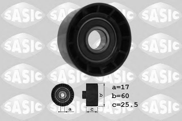 1624005 SASIC Deflection/Guide Pulley, v-ribbed belt