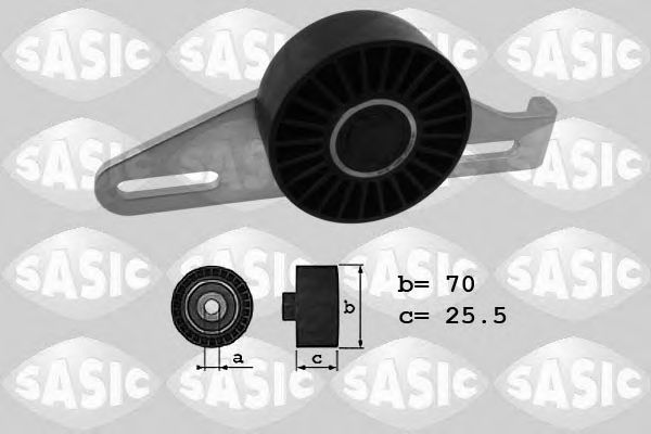 1624015 SASIC Deflection/Guide Pulley, v-ribbed belt