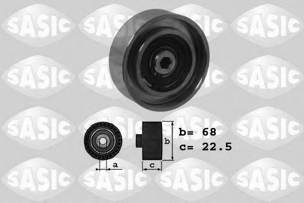 1624025 SASIC Deflection/Guide Pulley, v-ribbed belt