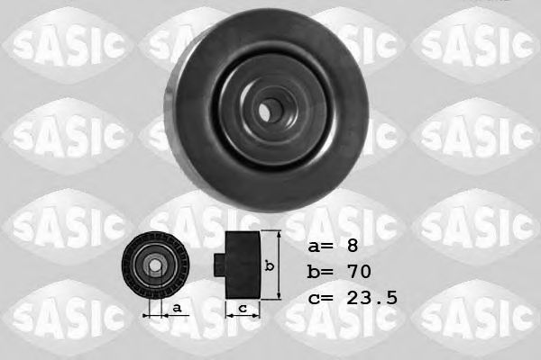 1626068 SASIC Deflection/Guide Pulley, v-ribbed belt