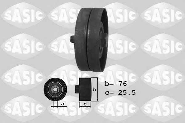 1626162 SASIC Deflection/Guide Pulley, v-ribbed belt