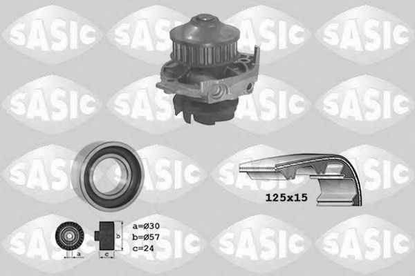 3906018 SASIC Cooling System Water Pump & Timing Belt Kit