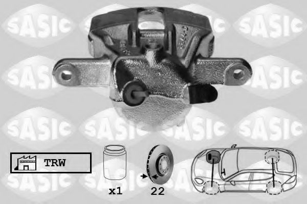 6504011 SASIC Brake System Cable, parking brake