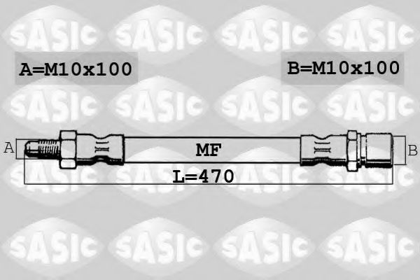6606223 SASIC Bremsanlage Bremsschlauch