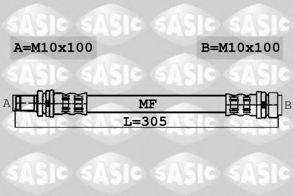 6600052 SASIC Brake System Brake Hose