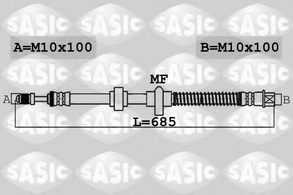6600057 SASIC Brake System Brake Hose