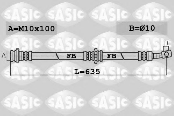 6606153 SASIC Brake System Brake Hose