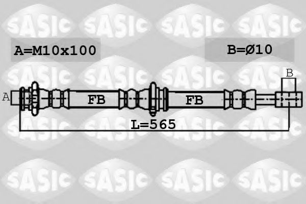 6606157 SASIC Brake System Brake Hose