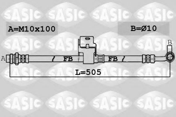 6606167 SASIC Brake System Brake Hose