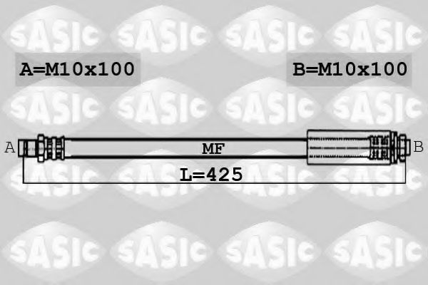 6606177 SASIC Тормозная система Тормозной шланг