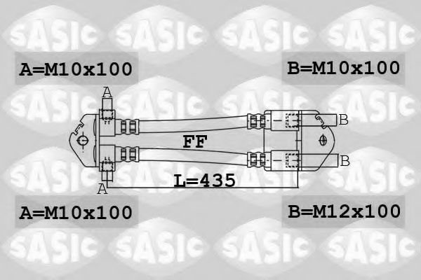 6606199 SASIC Brake System Brake Hose