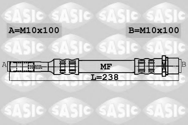 6606202 SASIC Brake System Brake Hose