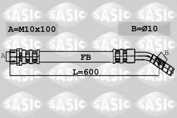 6606094 SASIC Brake System Brake Hose