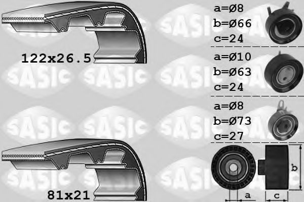 1756040 SASIC Timing Belt Kit