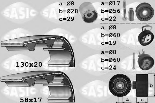 1756050 SASIC Timing Belt Kit