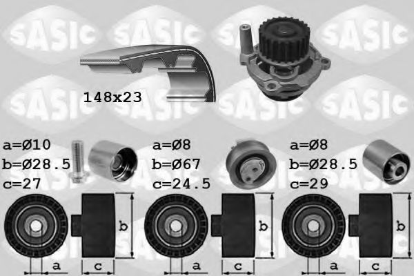 3906055 SASIC Water Pump & Timing Belt Kit
