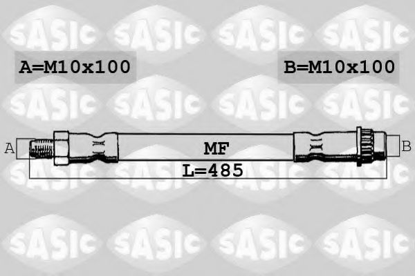6600065 SASIC Brake System Brake Hose