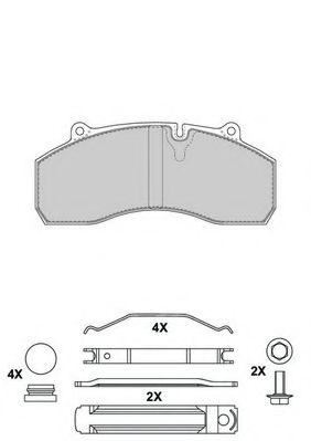 2912030004145504 BERAL Brake Pad Set, disc brake