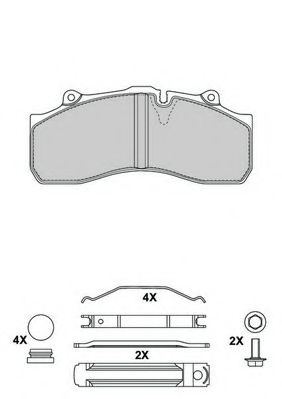 2914330004145504 BERAL Brake Pad Set, disc brake