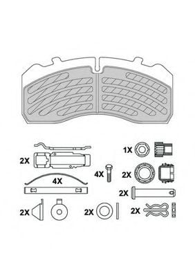 2921330004105394 BERAL Brake Pad Set, disc brake