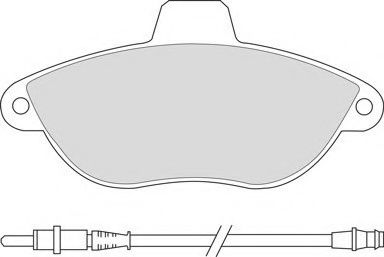 AVR101 ABEX Комплект тормозных колодок, дисковый тормоз