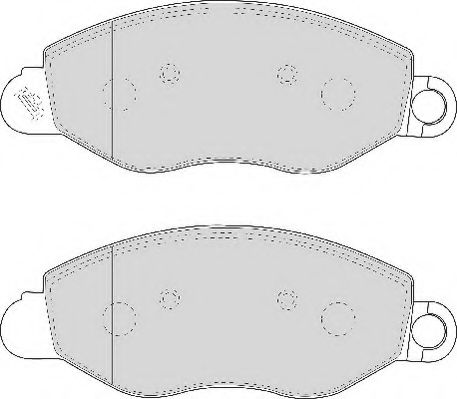 AVR111 ABEX Комплект тормозных колодок, дисковый тормоз
