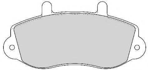 AVR113 ABEX Комплект тормозных колодок, дисковый тормоз