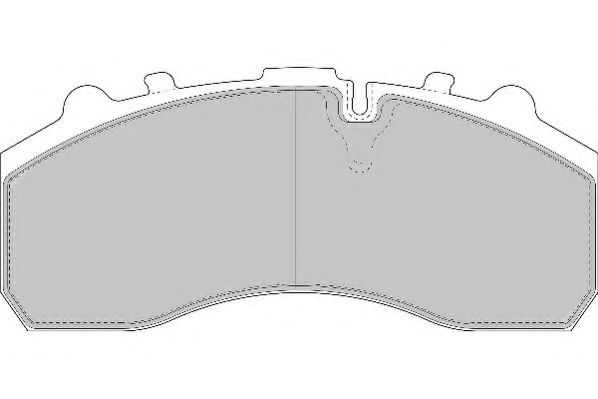 G6841FE ABEX Комплект тормозных колодок, дисковый тормоз