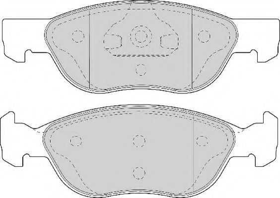DBP231651 DURON Комплект тормозных колодок, дисковый тормоз